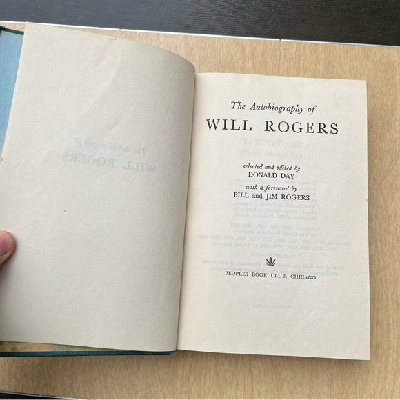 The Autobiography Of Will Rogers Hardcover Vintage 1949 Book - Picture 2 of 12